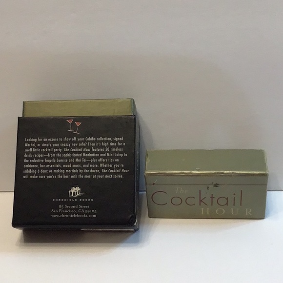 “The Cocktail Hour” 50 classic recipes on hard 3.5” x 5” cards - Picture 10 of 16